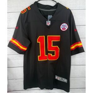 Nike NFL Kansas City Chiefs Patrick Mahomes 15 Black Jersey Mens Small S